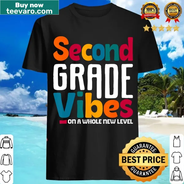 Vintage T-shirt with 'Second Grade Vibes' text for kids