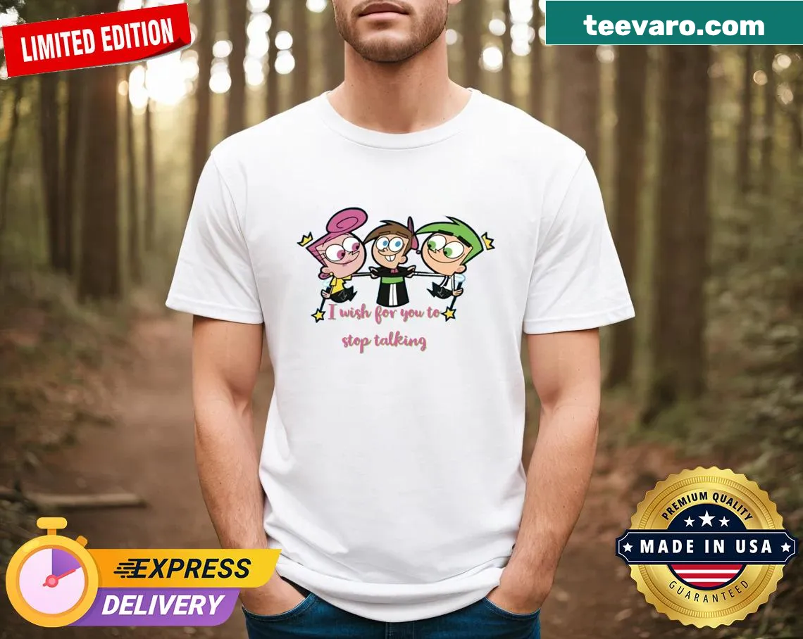Fairly Odd Parents t-shirt featuring beloved cartoon characters — on a men's t-shirt