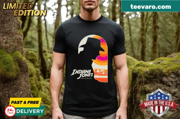 Indy Sun logo T-shirt celebrating Indiana Jones adventures