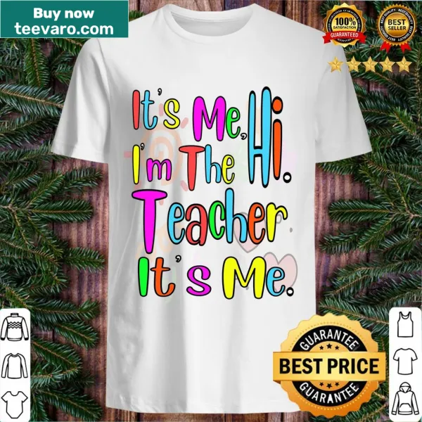 Cheerful t-shirt for teachers with a playful greeting