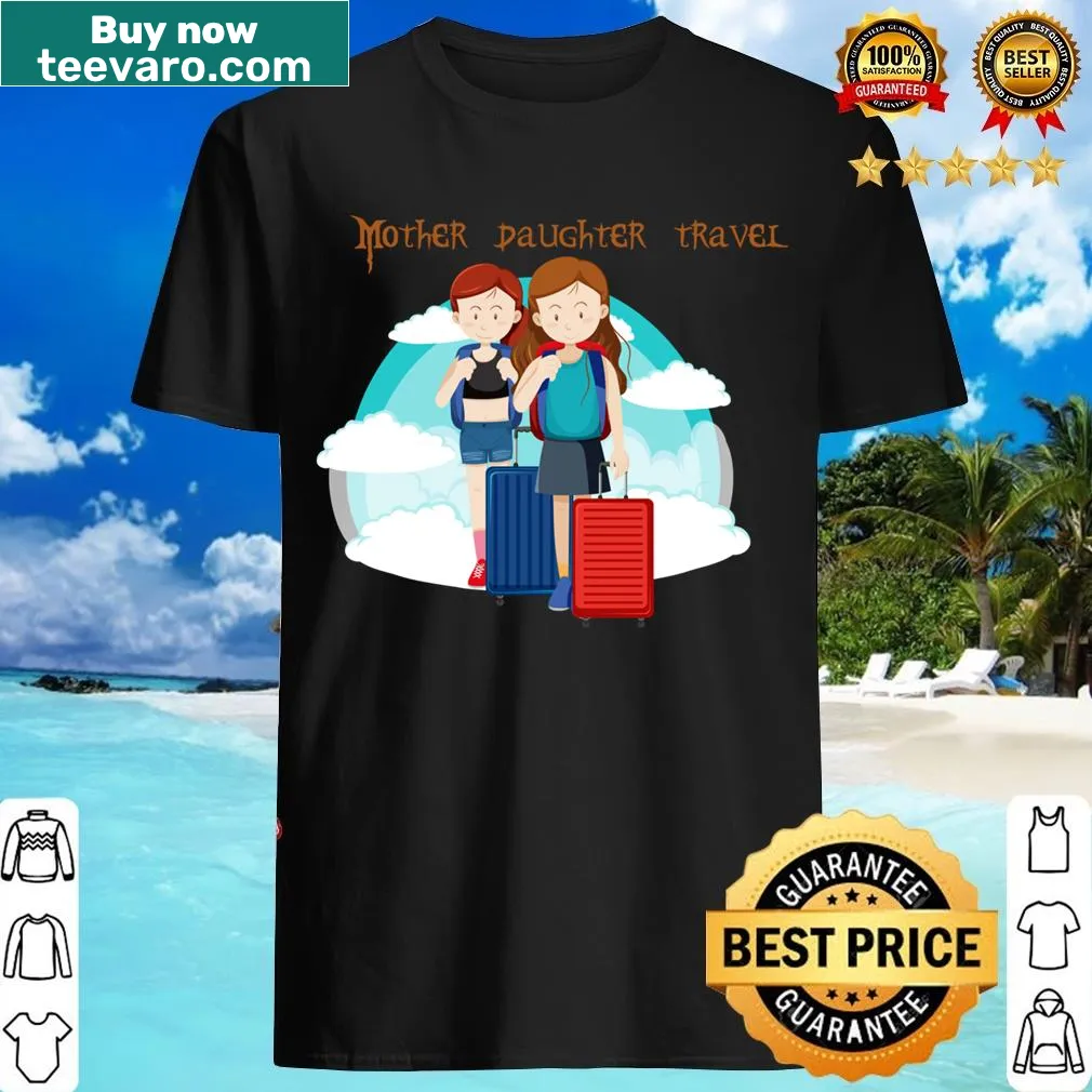Matching mother-daughter travel tees for family adventures — on a men's t-shirt