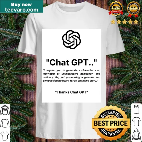 Graphic text t-shirt inspired by space exploration and AI humor