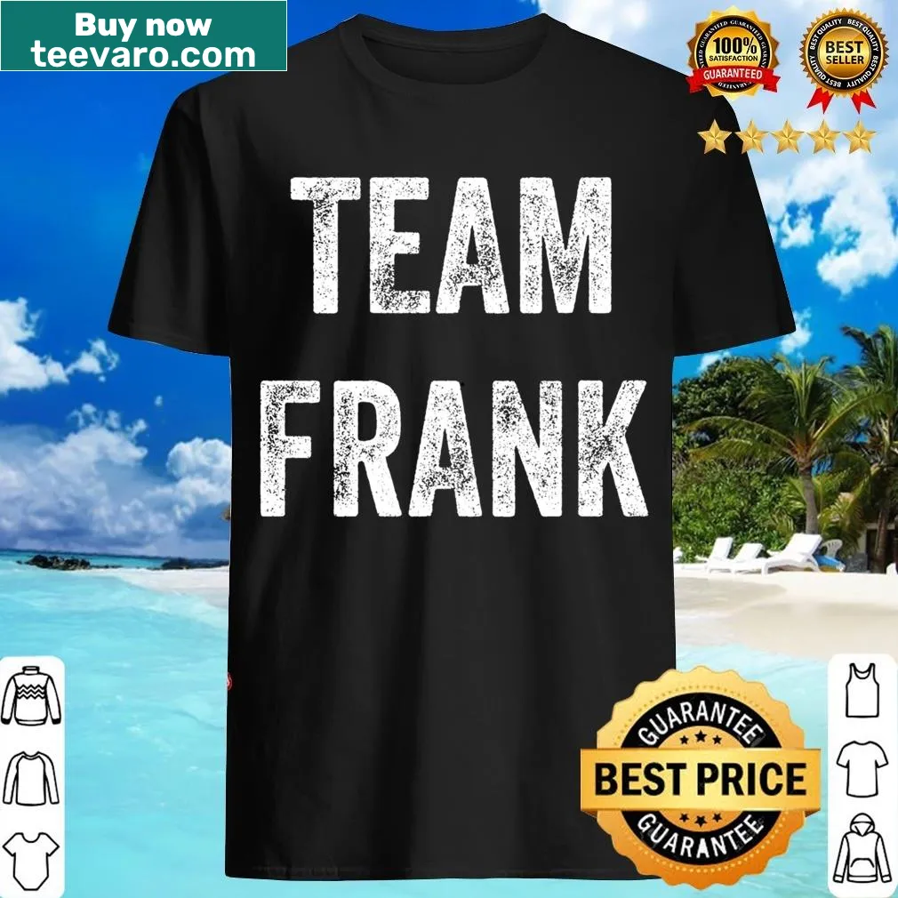 Birthday-themed T-shirt supporting Frank Frank with bold text — on a men's t-shirt