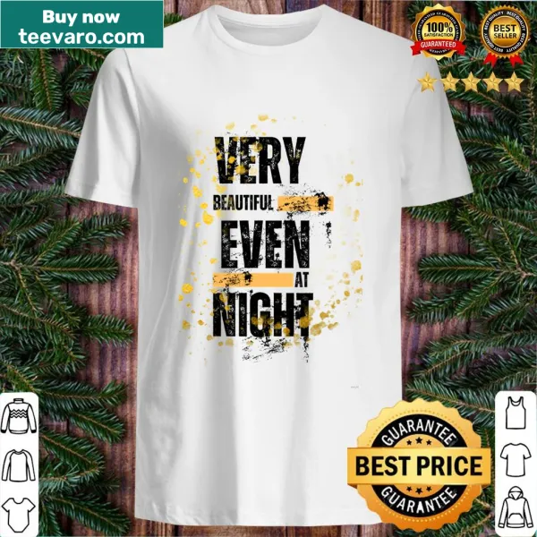 Serene summer night graphic T-shirt celebrating nature's beauty