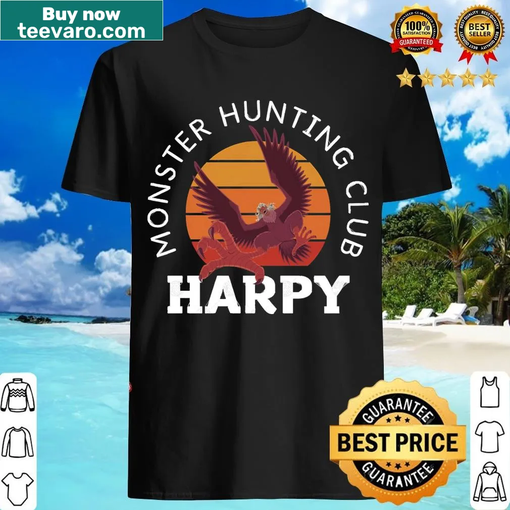 Funny Harpy design T-shirt for fantasy lovers — on a men's t-shirt