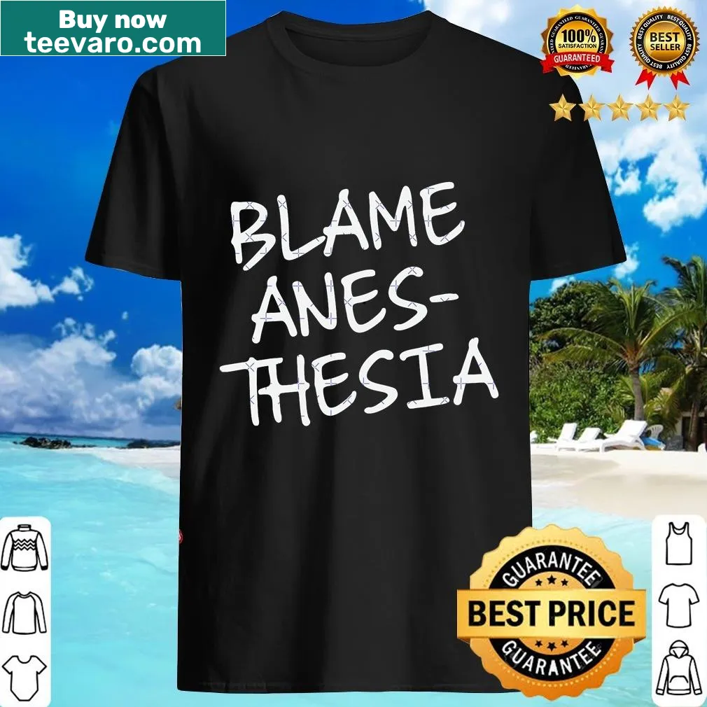 Humorous CRNA T-shirt for medical professionals — on a men's t-shirt