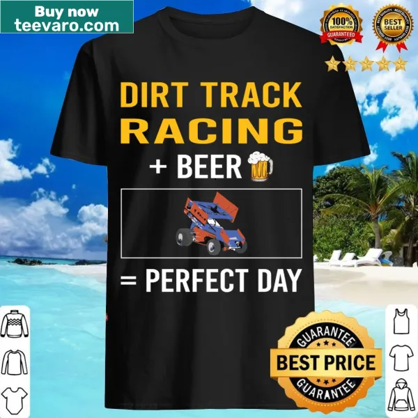 T-shirt celebrating Beer Day and dirt track racing