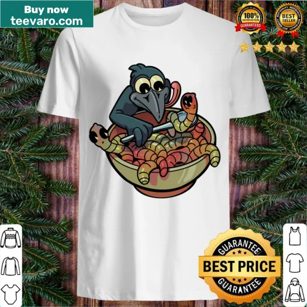 T-shirt featuring cheerful breakfast-themed graphics