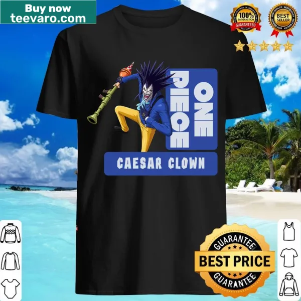 T-shirt with a design featuring a clown and Caesar theme.
