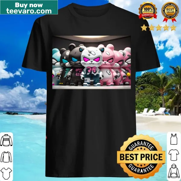 Cartoon graphic of funny cat monsters in a Mystery Squad theme