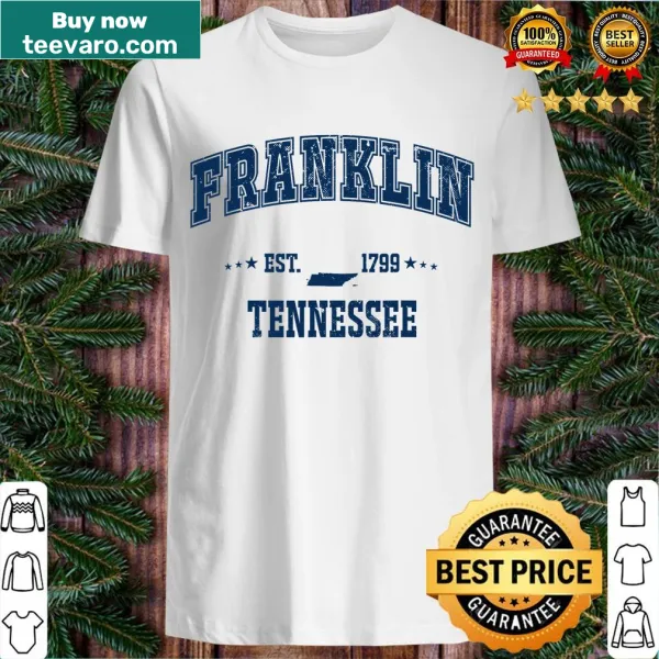 Vintage athletic t-shirt featuring Franklin Tennessee design