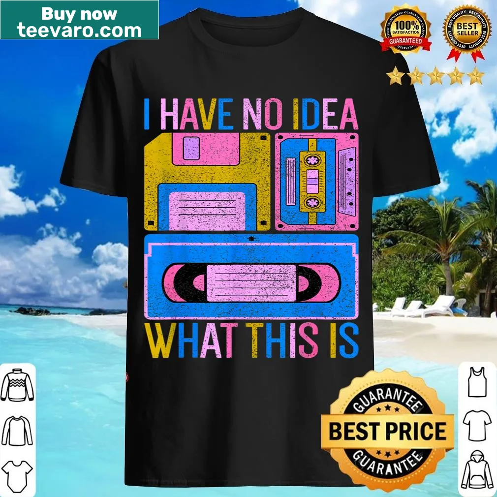 Funny t-shirt with the phrase I Have No Idea What This Is — on a men's t-shirt