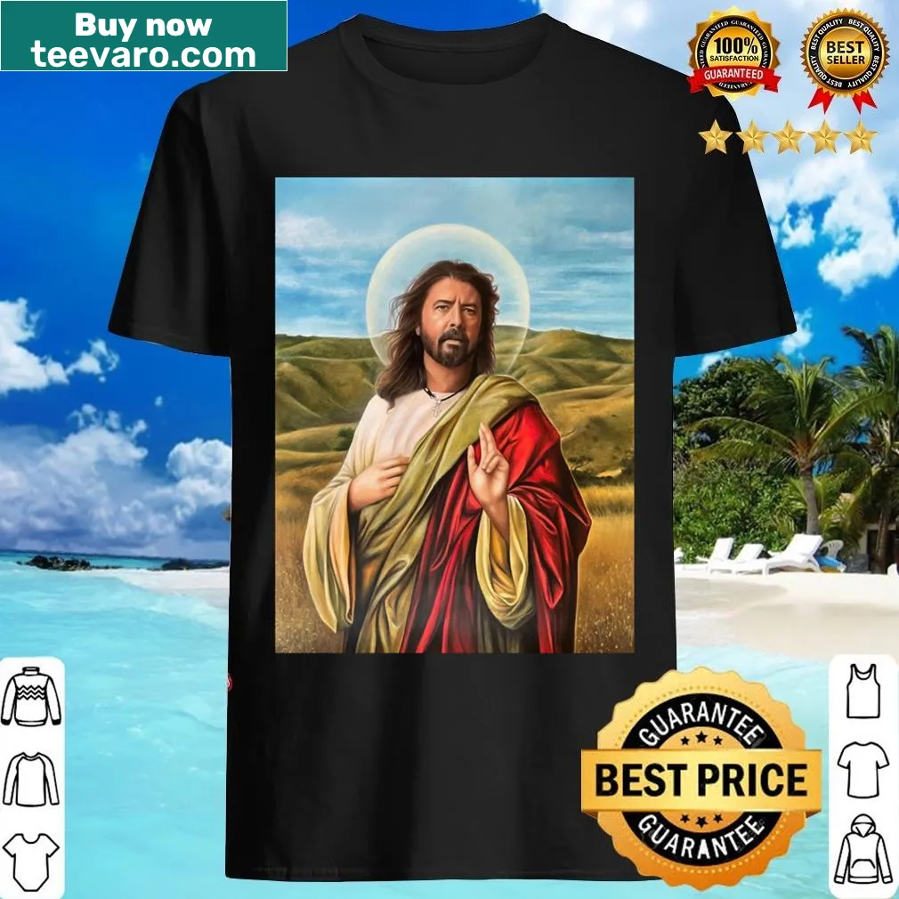 Thought-provoking humorous t-shirt asking if God is Dave — on a men's t-shirt