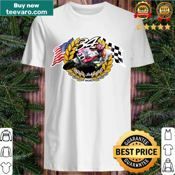 Stylish t-shirt honoring Kevin Schwantz and motorcycle racing