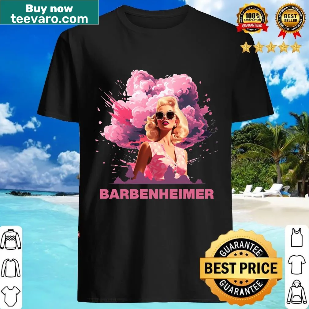Original Barbenheimer design on a playful T-shirt — on a men's t-shirt