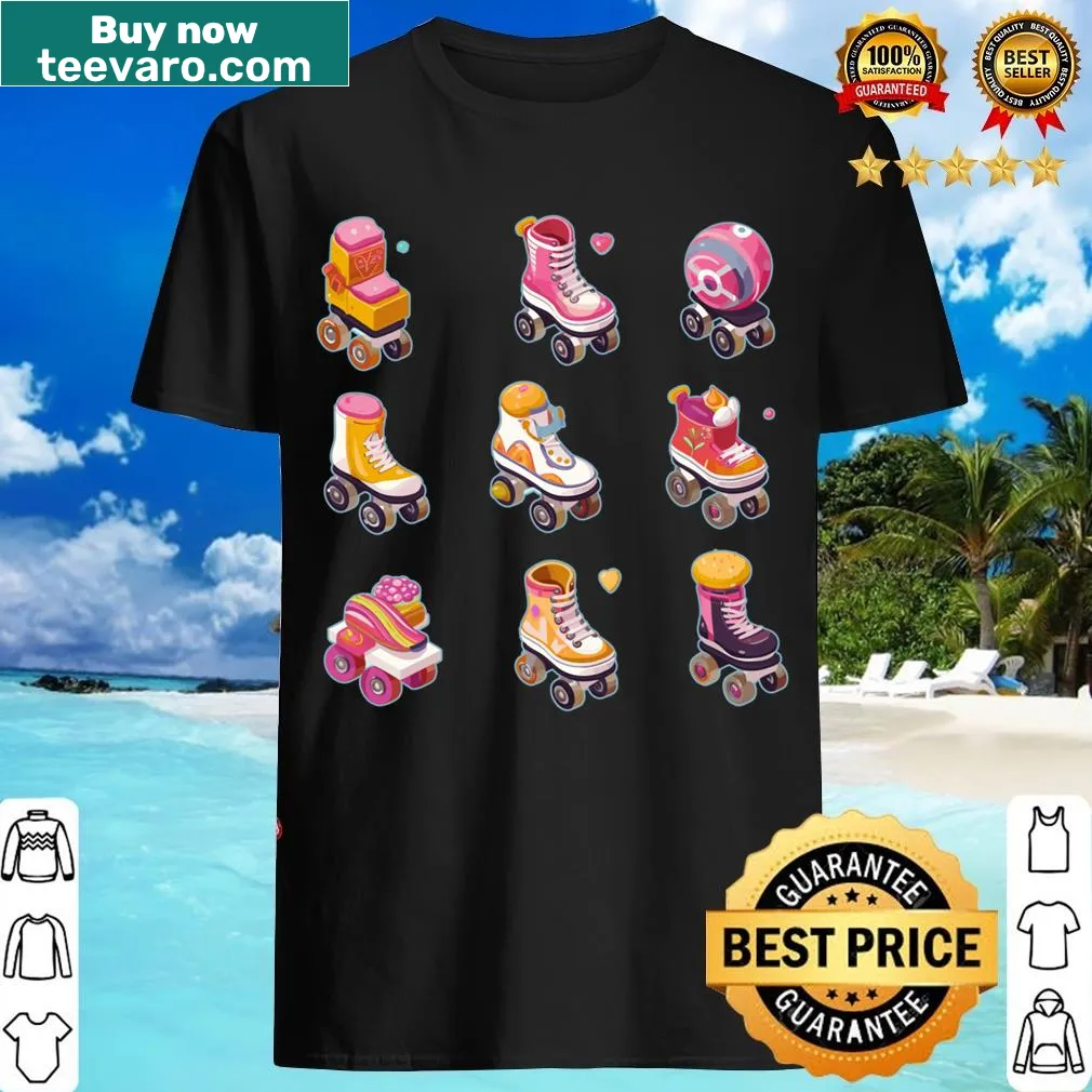 Cartoon rollerskate T-shirt for kids — on a men's t-shirt