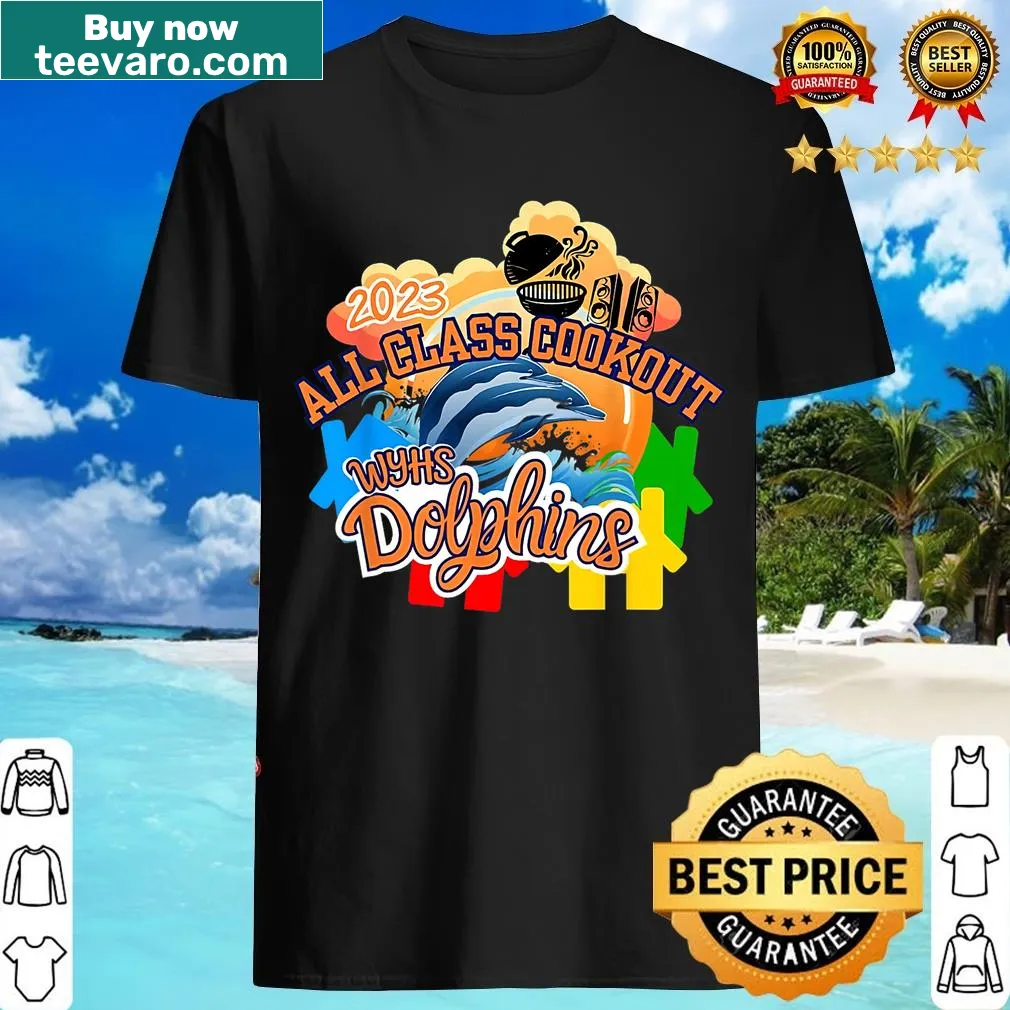 2023 Wyhs All Class Picnic t-shirt with festive design — on a men's t-shirt
