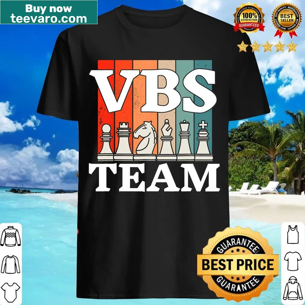 Illustrative knight chess game design for VBS 2023. — on a men's t-shirt
