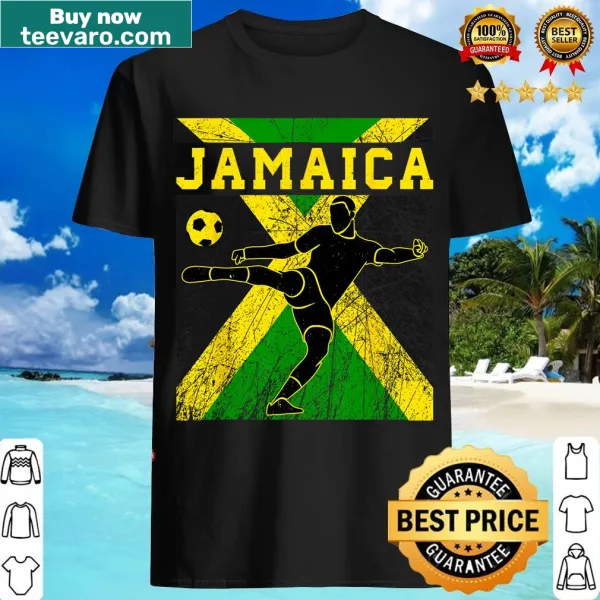 Jamaica National Football Team T-shirt for men featuring emblem