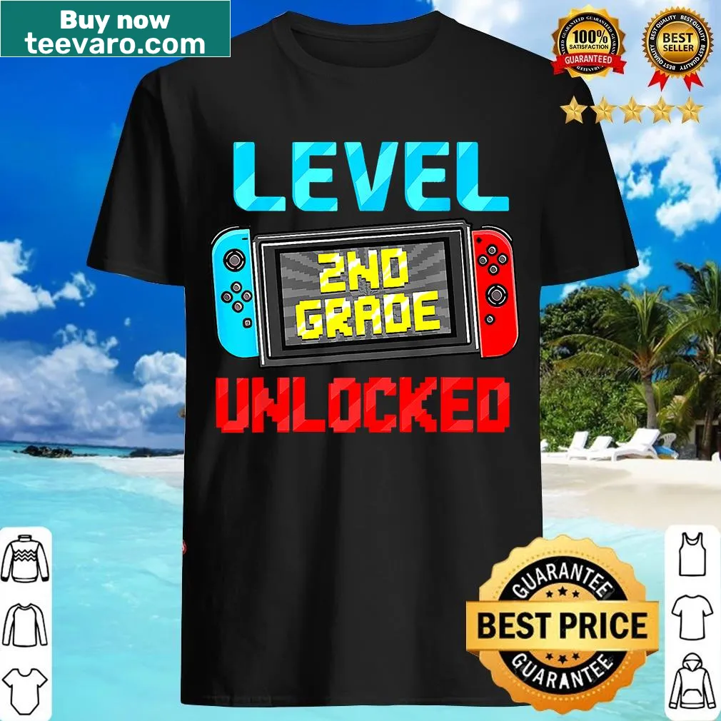 2nd Grade Unlocked back-to-school t-shirt for kids — on a men's t-shirt