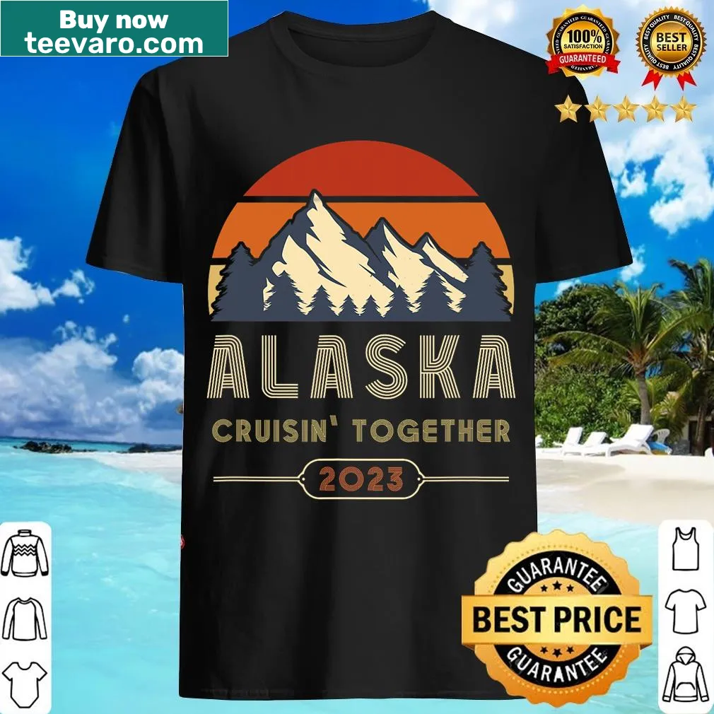 Matching T-shirt for families and friends on an Alaska cruise — on a men's t-shirt