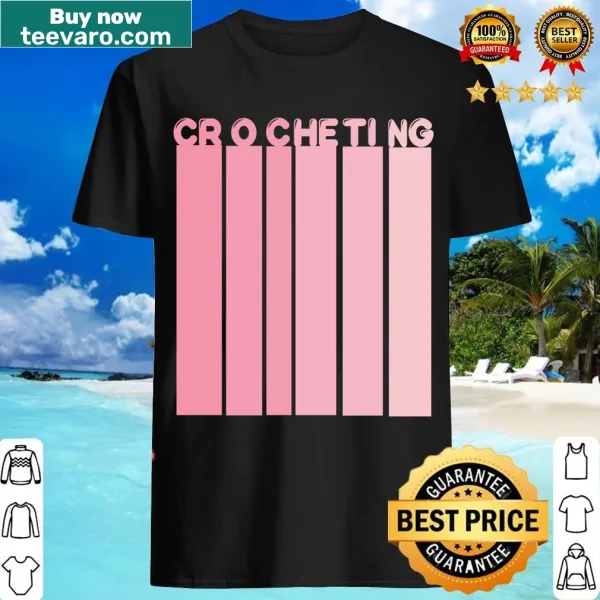 Crocheting and knitting themed t-shirt with a cute phrase