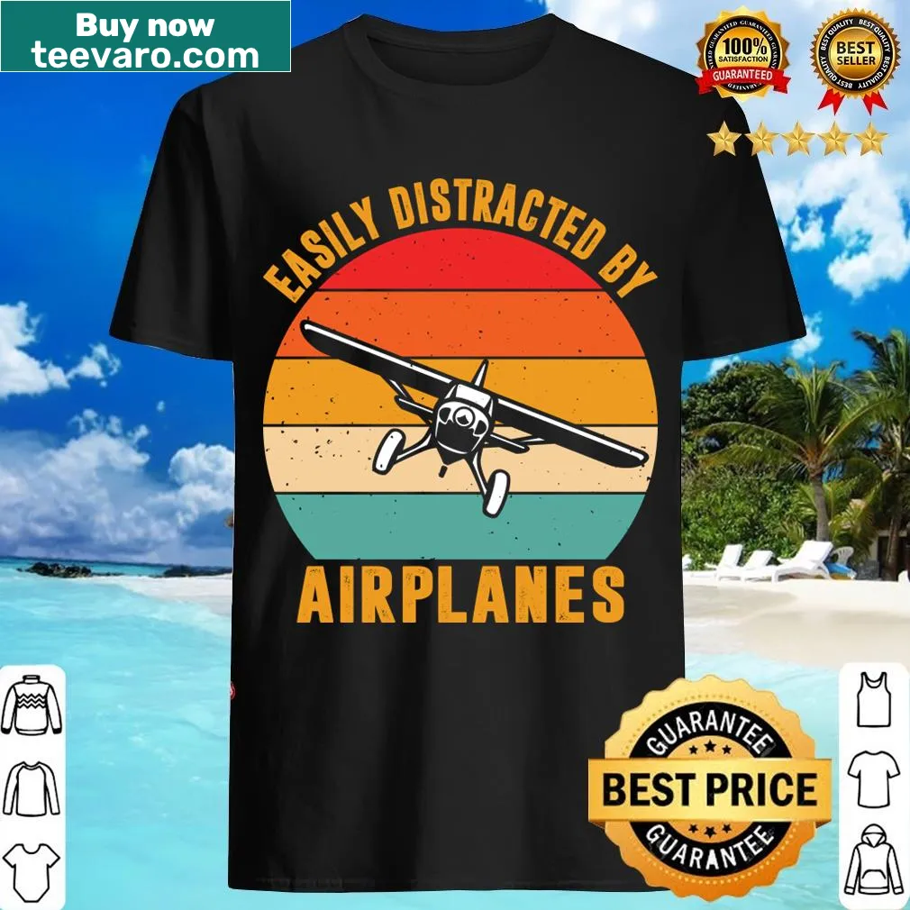 Playful pilot-themed aviation T-shirt — on a men's t-shirt