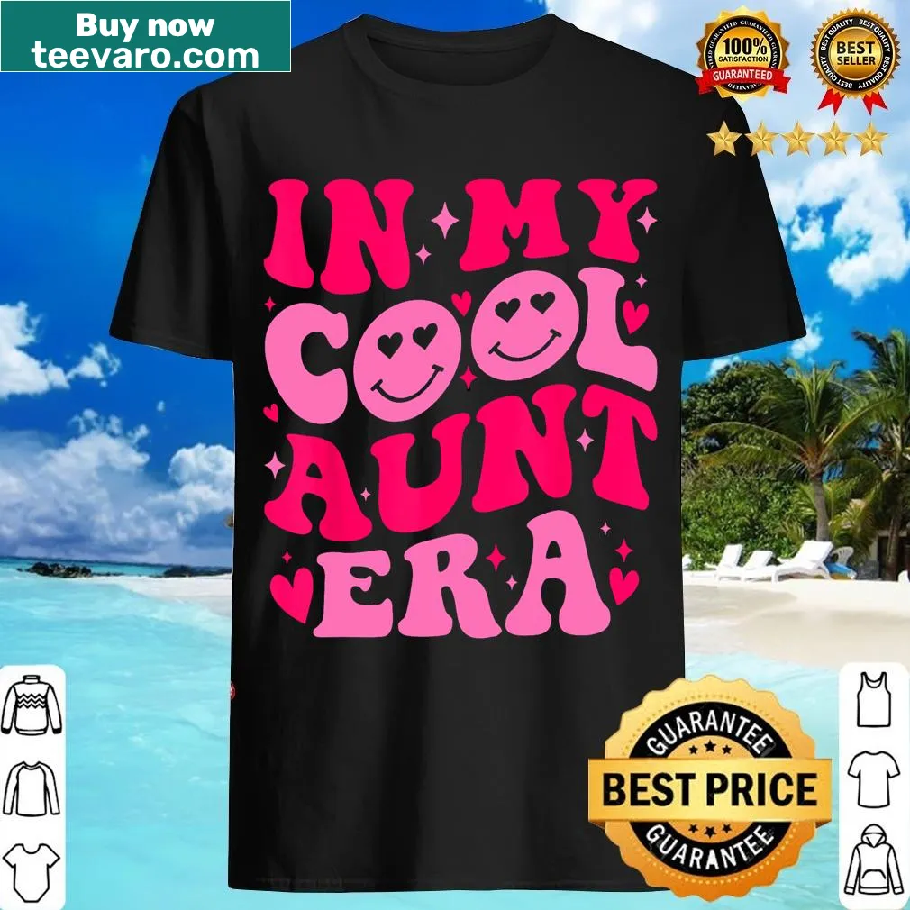 Retro-inspired T-shirt for cool aunts with playful typography — on a men's t-shirt