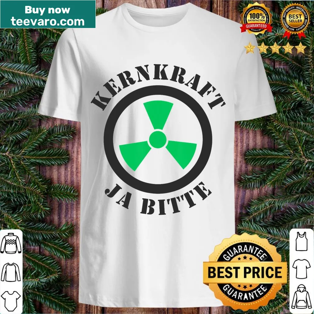 Pro Nuclear Power T-shirt promoting clean energy — on a men's t-shirt