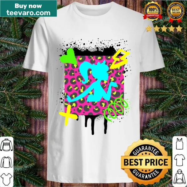 Bold pink punk-themed T-shirt featuring striking typography
