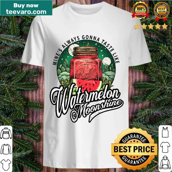 Retro country music t-shirt featuring watermelon and moonshine graphic