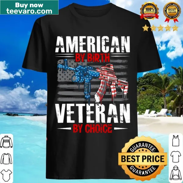 Patriotic T-shirt featuring American flag and veteran theme