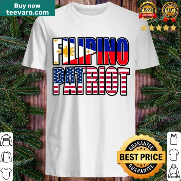 Vintage distressed t-shirt with Filipino American flag design