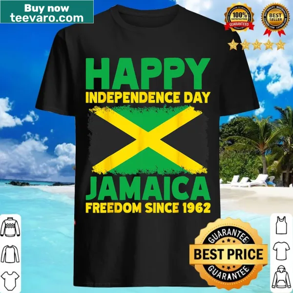 Proud Jamaican independence graphic on a T-shirt