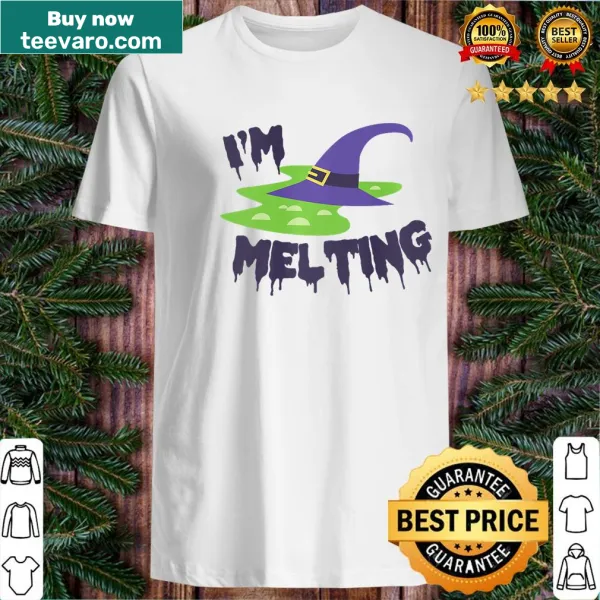 Typographic t-shirt with the phrase I'm Melting