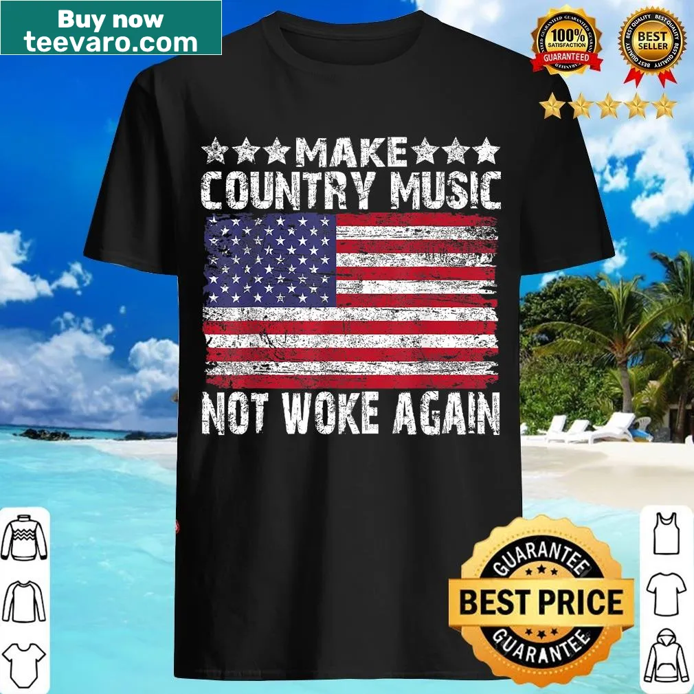 Country music t-shirt with bold text — on a men's t-shirt