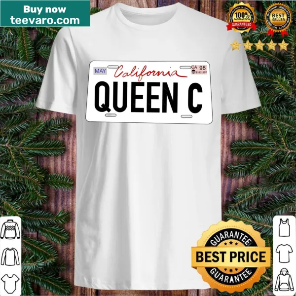 T-shirt featuring the phrase 'Queen C' in license plate style