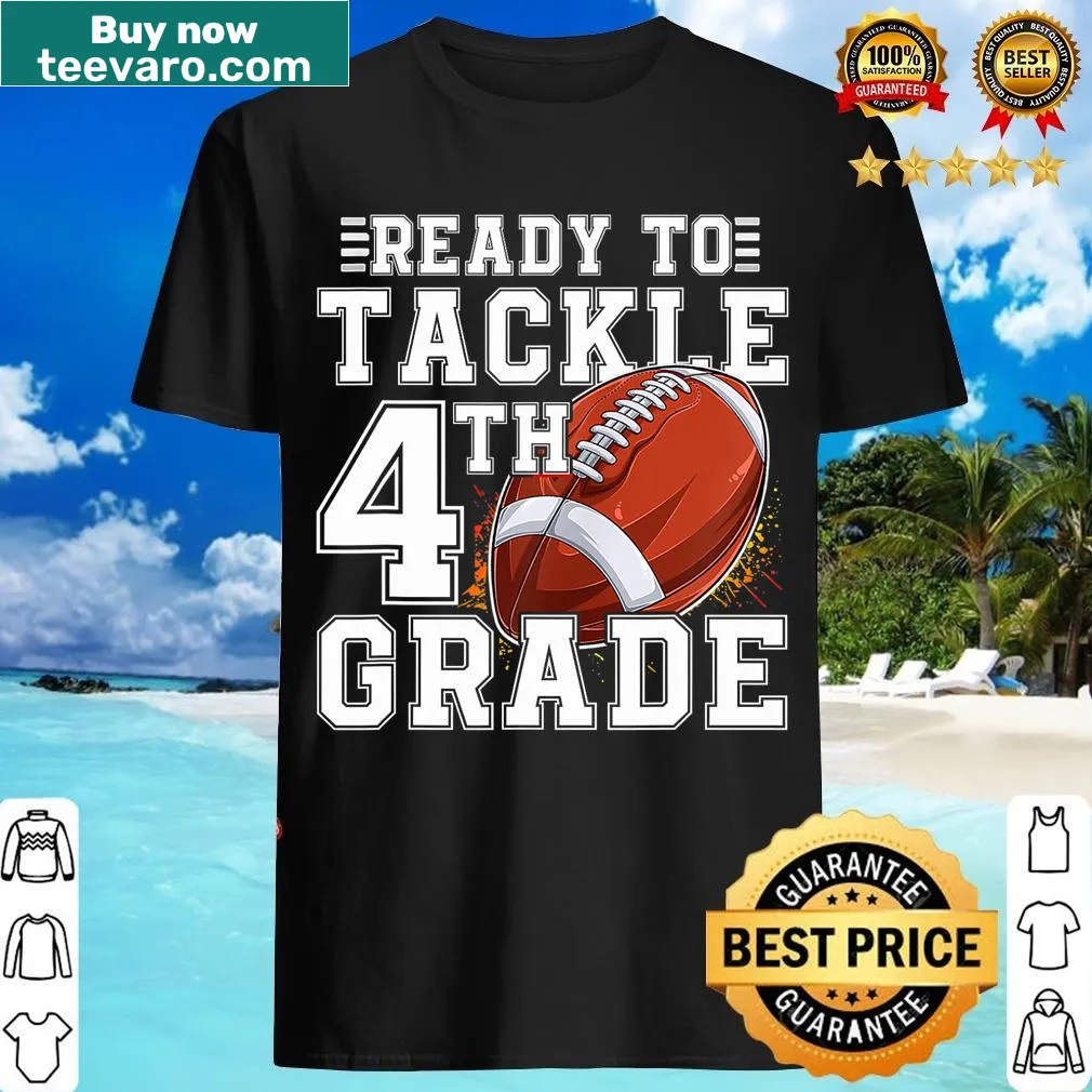 Encouraging back-to-school t-shirt for 4th graders with fun graphics — on a men's t-shirt