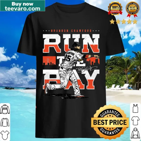 Illustrated Brandon Crawford San Francisco T-shirt with sketch design