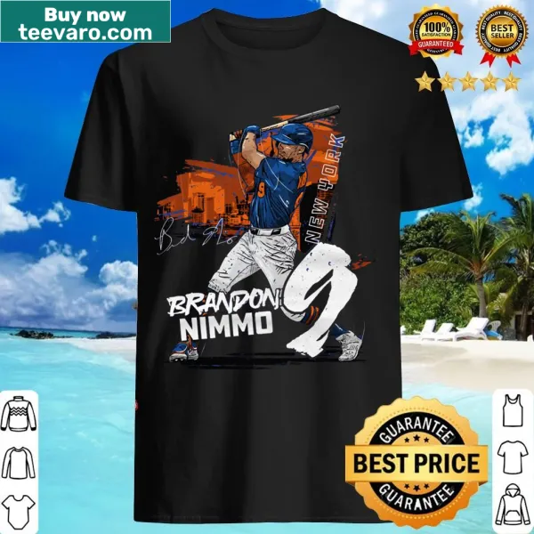 Brandon Nimmo t-shirt featuring New York M State emblem