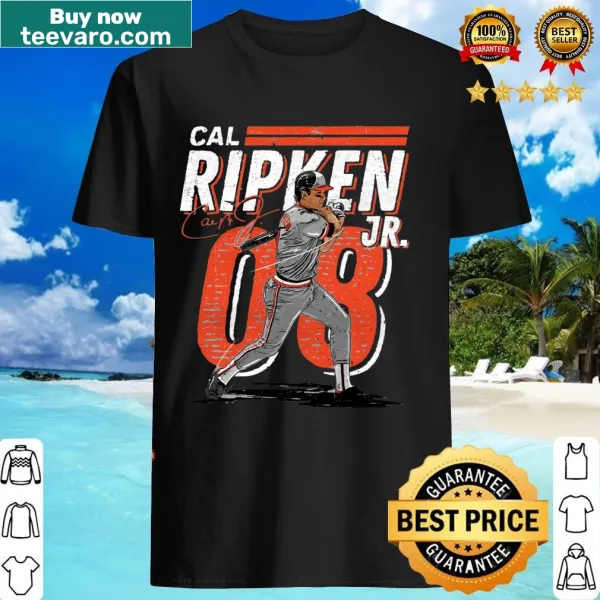 Graphic of Cal Ripken Jr for Baltimore baseball on t-shirt
