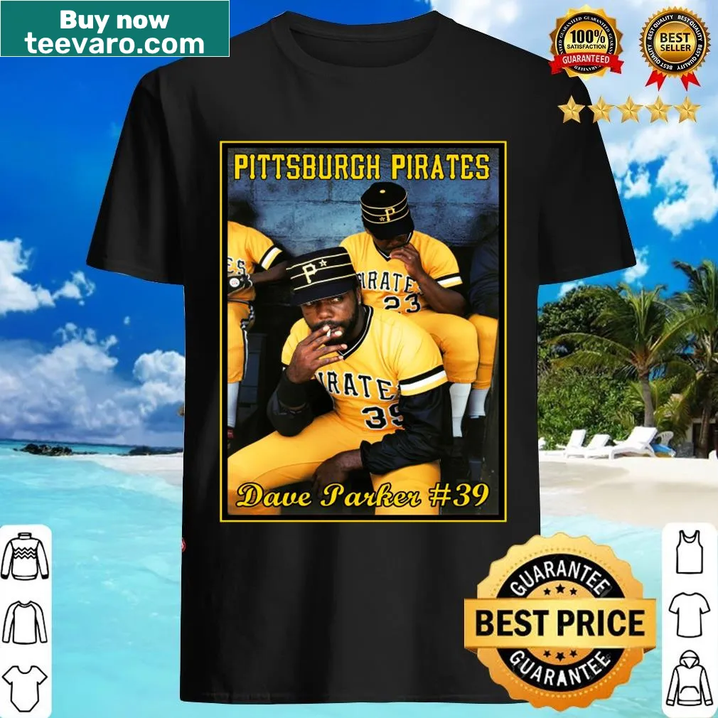 Illustrative T-shirt featuring Dave Parker in the dugout — on a men's t-shirt
