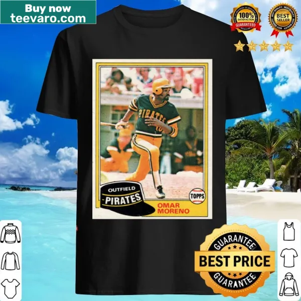 Omar Moreno 1981 Topps graphic t-shirt