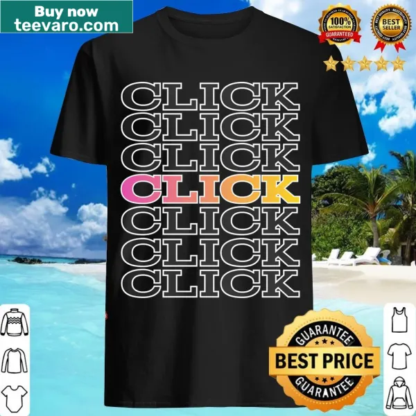 Text design featuring the phrase Click Clic Clik