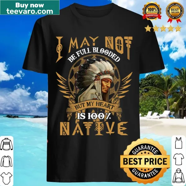 Typography T-shirt expressing pride in Native identity and mixed heritage