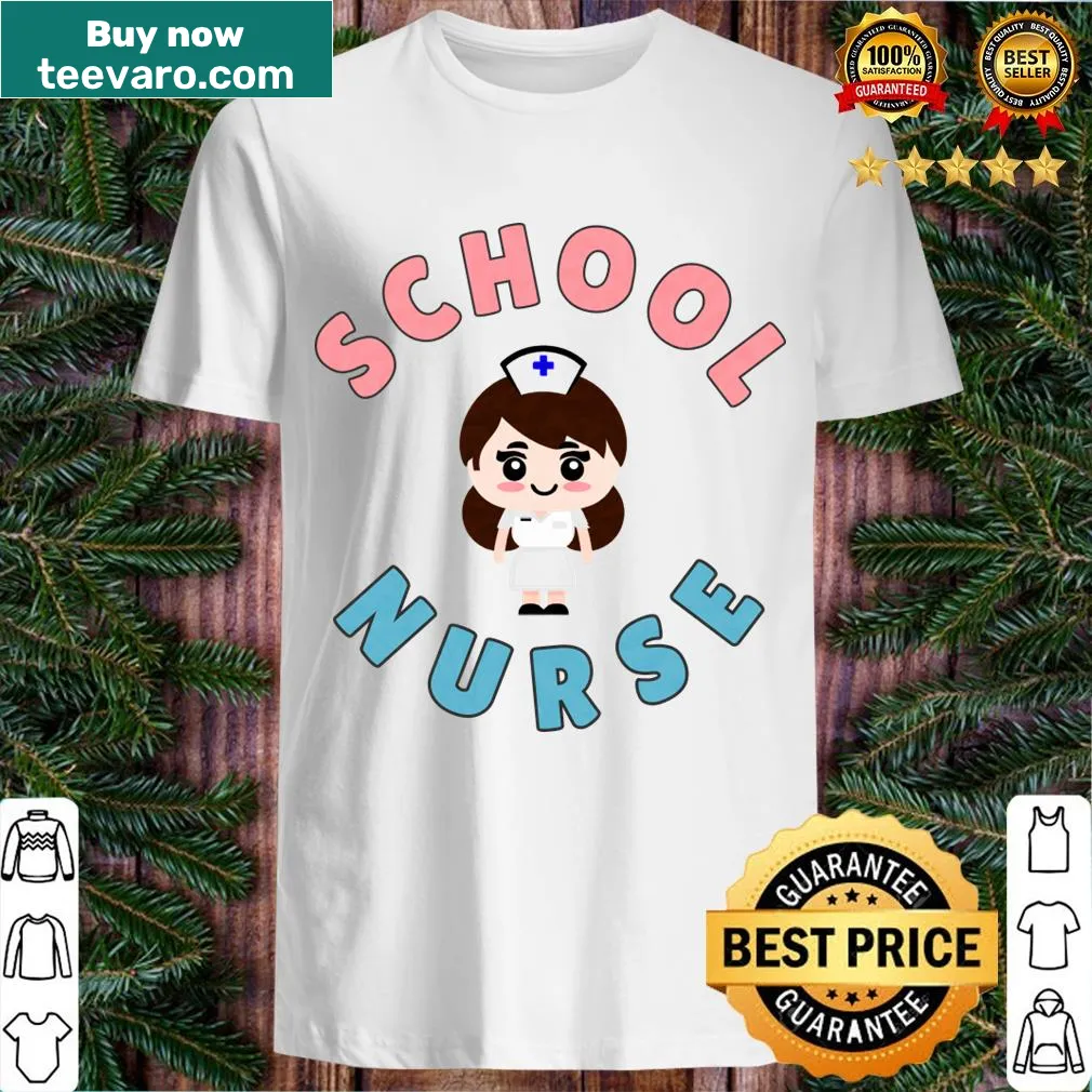T-shirt honoring school nurses with a caring design — on a men's t-shirt