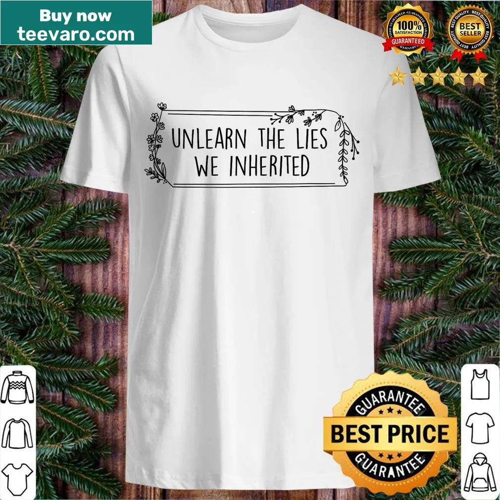 T-shirt with a message to unlearn misconceptions about Native Americans. — on a men's t-shirt