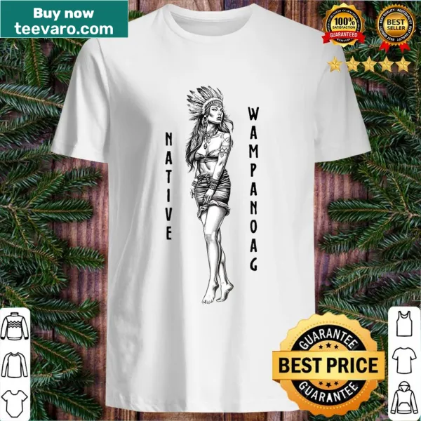 Pin-up girl design honoring Wampanoag Tribe during WWII.