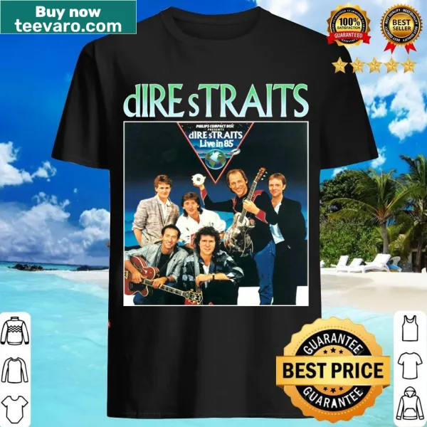 Vintage-inspired T-shirt celebrating Dire Straits and 90s rap
