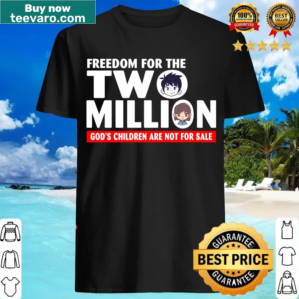 T-shirt with the powerful statement 'God's Children Are Not For Sale' — on a men's t-shirt
